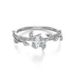 Pierścionek z białego złota z diamentem AJPZ_149